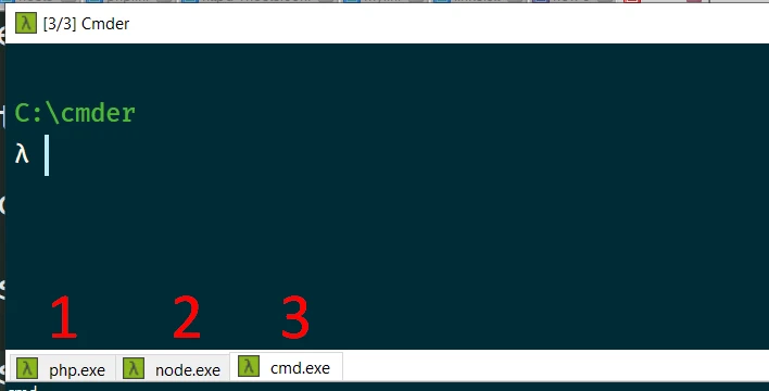 Cmder Tabs